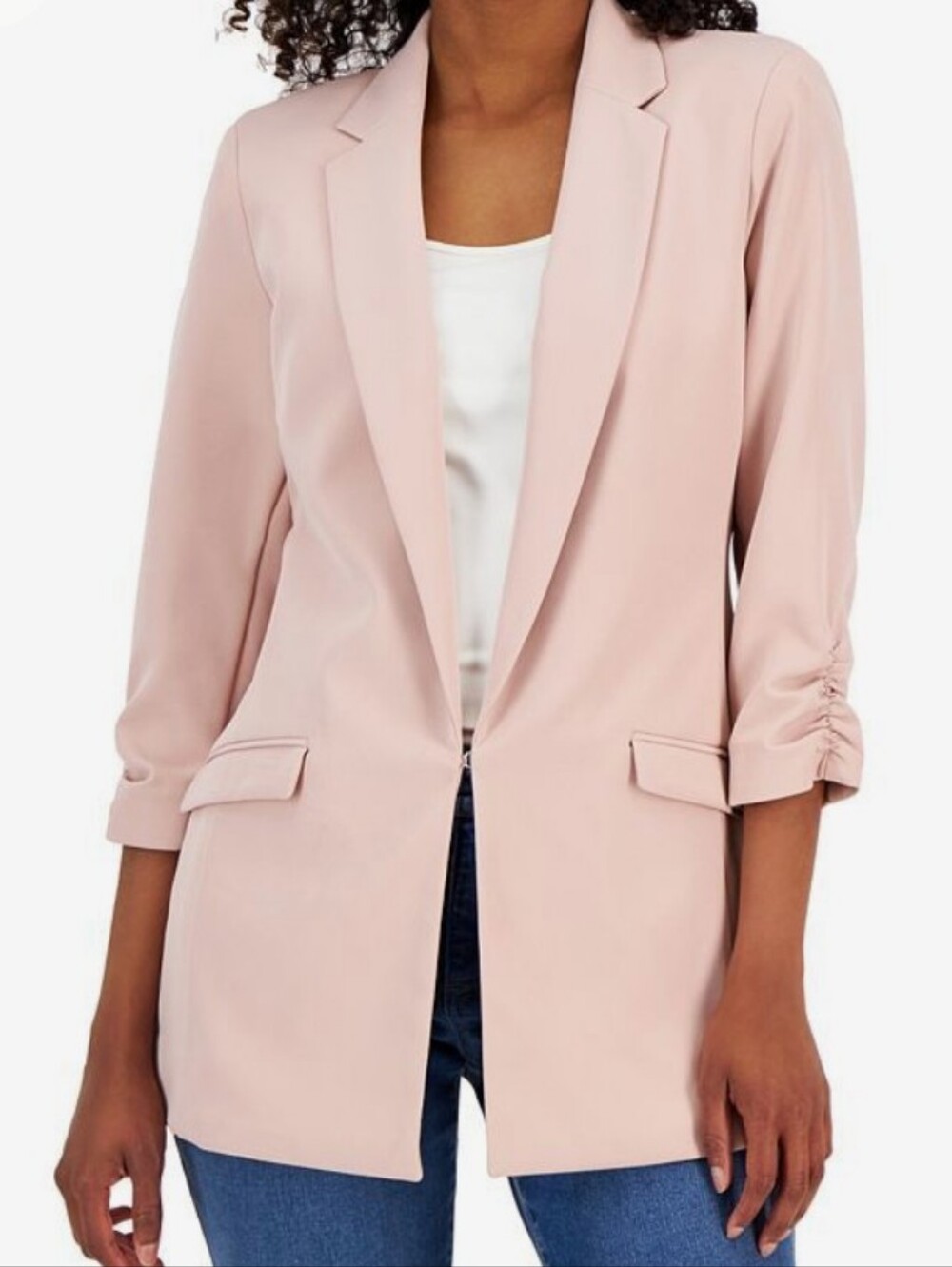 INC  Soft Blush Pink Open-Front Blazer SZ M NWTs